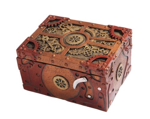 PTC Steampunk Uhrwerk Mechanische Jewelry Andenken Box Figur Statue 19,1 cm L PTC Steampunk Uhrwerk Mechanische Jewelry Andenken Box Figur Statue 19,1 cm L von PTC
