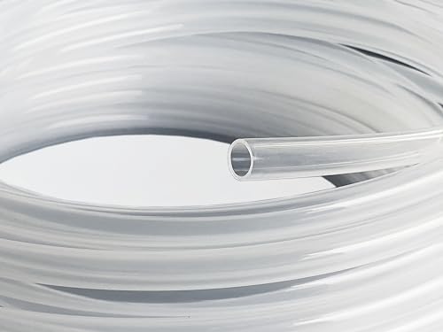 PFA Teflon Tube (PFA-Schlauch 2.4 mm x 3.2 mm) PFA-Schlauch aus reinem PFA-Granulat - Geeignet für -70 °C bis 260 °C - Chemikalienbeständig - Sehr niedriger Reibungskoeffizient (5 Meter) von PTFETUBESHOP