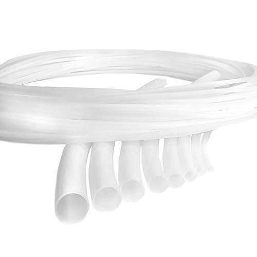 PTFE Teflon Tube (PTFE-Schlauch 0.8 mm x 1.6 mm) 1 Meter - PTFE-Schlauch aus reinem PTFE-Granulat - Geeignet für -70 °C bis 260 °C - Chemikalienbeständig - Sehr niedriger Reibungskoeffizient von PTFETUBESHOP