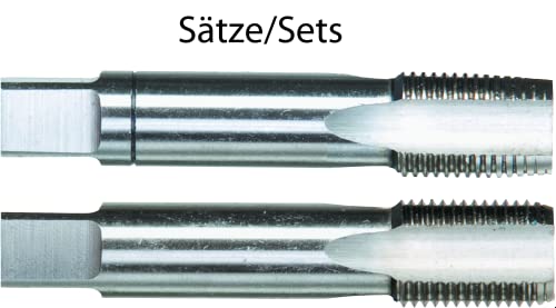 PTG 362181126200 RATIOLINE HSS-G Handgewindebohrer, DIN 2181, Rechts, Vorschneider, Blanke Ausführung, 60° Flankenwnkl, M26 x 2.00mm Gewinde, 18mm Schaft Durchmesser, 90mm Länge von PTG