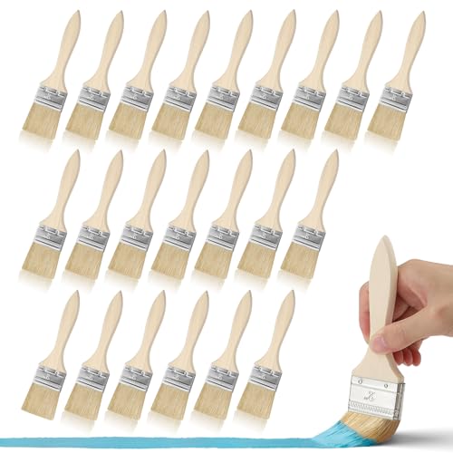 32 Stück Malerpinsel Set, Flachpinsel Lackpinsel Maler Pinsel 50mm Breit Lasurpinsel Pinselset für Farben Lack Malerbedarf DIY Schule von PTHDEW