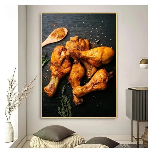 PTHEN Wandkunst Leinwanddrucke Kunst High Definition Druck Lebensmittel Küche Tafel Bild Leinwand Malerei Kunst Wandbild Dekoration Spiel Zimmer Dekoration(EIN,50x70cm) von PTHEN