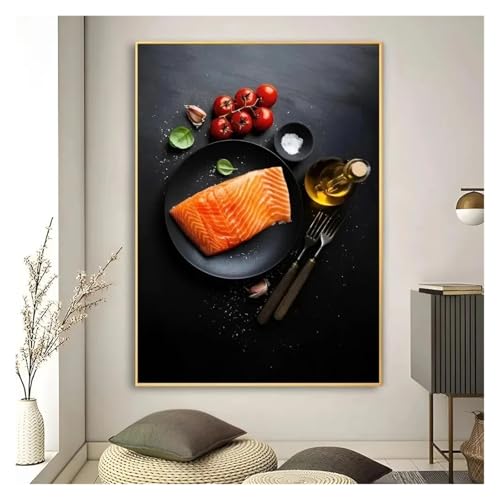 PTHEN Wandkunst Leinwanddrucke Kunst High Definition Druck Lebensmittel Küche Tafel Bild Leinwand Malerei Kunst Wandbild Dekoration Spiel Zimmer Dekoration(N,30x40cm) von PTHEN