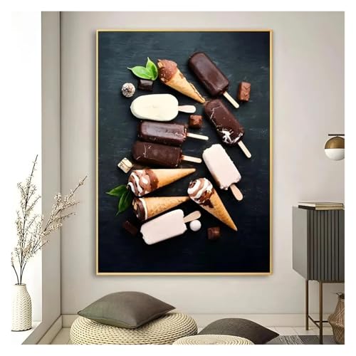 PTHEN Wandkunst Leinwanddrucke Kunst High Definition Druck Lebensmittel Küche Tafel Bild Leinwand Malerei Kunst Wandbild Dekoration Spiel Zimmer Dekoration(O,30x40cm) von PTHEN