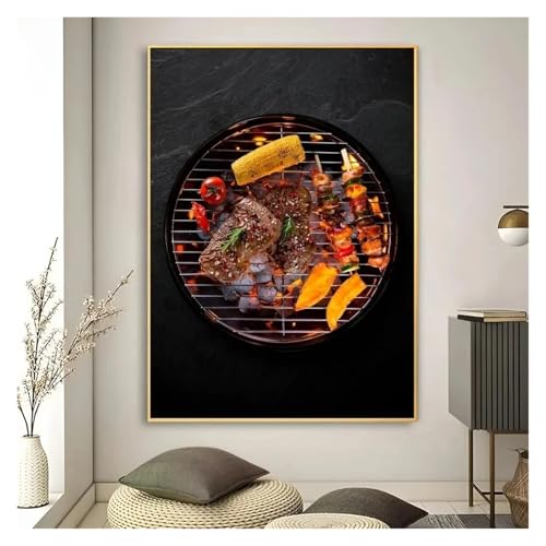 PTHEN Wandkunst Leinwanddrucke Kunst High Definition Druck Lebensmittel Küche Tafel Bild Leinwand Malerei Kunst Wandbild Dekoration Spiel Zimmer Dekoration(P,40x60cm) von PTHEN
