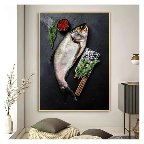 PTHEN Wandkunst Leinwanddrucke Kunst High Definition Druck Lebensmittel Küche Tafel Bild Leinwand Malerei Kunst Wandbild Dekoration Spiel Zimmer Dekoration(S,40x60cm) von PTHEN