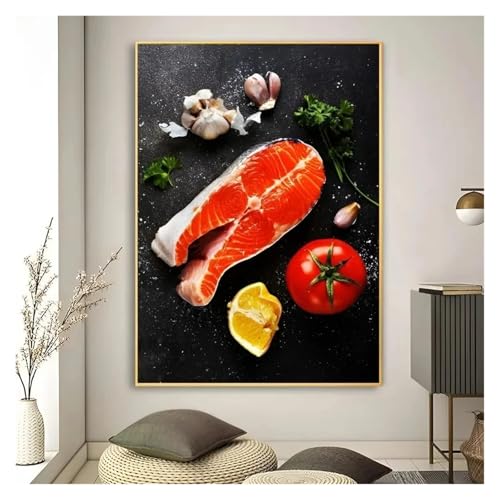 PTHEN Wandkunst Leinwanddrucke Kunst High Definition Druck Lebensmittel Küche Tafel Bild Leinwand Malerei Kunst Wandbild Dekoration Spiel Zimmer Dekoration(U,40x60cm) von PTHEN