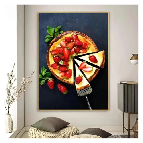 PTHEN Wandkunst Leinwanddrucke Kunst High Definition Druck Lebensmittel Küche Tafel Bild Leinwand Malerei Kunst Wandbild Dekoration Spiel Zimmer Dekoration(V,30x40cm) von PTHEN