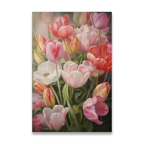 PTHEN Wandkunst Leinwanddrucke Leinwandposter Für Die Wanddekoration, Sonnenblumen-Dekoration, Bilder, Zimmerwanddekoration, Leinwandmalerei, Heimdekoration, Lotuspflanze(C,40X50cm) von PTHEN