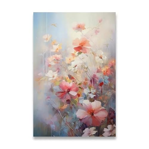 PTHEN Wandkunst Leinwanddrucke Leinwandposter Für Die Wanddekoration, Sonnenblumen-Dekoration, Bilder, Zimmerwanddekoration, Leinwandmalerei, Heimdekoration, Lotuspflanze(C1,50x70cm) von PTHEN