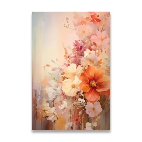 PTHEN Wandkunst Leinwanddrucke Leinwandposter Für Die Wanddekoration, Sonnenblumen-Dekoration, Bilder, Zimmerwanddekoration, Leinwandmalerei, Heimdekoration, Lotuspflanze(E,40x60cm) von PTHEN