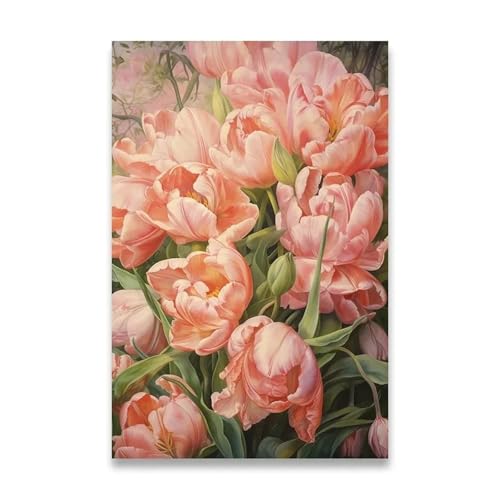 PTHEN Wandkunst Leinwanddrucke Leinwandposter Für Die Wanddekoration, Sonnenblumen-Dekoration, Bilder, Zimmerwanddekoration, Leinwandmalerei, Heimdekoration, Lotuspflanze(S,40x60cm) von PTHEN