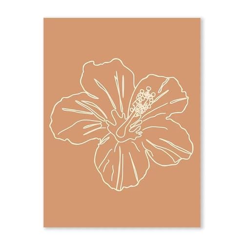 Wandkunst Leinwanddrucke Abstrakte Boho Sonne Berg Fluss Poster Kein Rahmen Leinwand Malerei Nordic Landschaft Bild Wohnzimmer Wand Kunst Dekor(EIN,50x70cm) von PTHEN