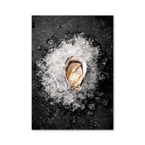 Wandkunst Leinwanddrucke Esstisch Wand Kunstdruck Leinwand Malerei Artischocken Waffeln Heidelbeeren Nordic Poster Küche Decor Bilder Für Wohnzimmer(E,50x70cm) von PTHEN