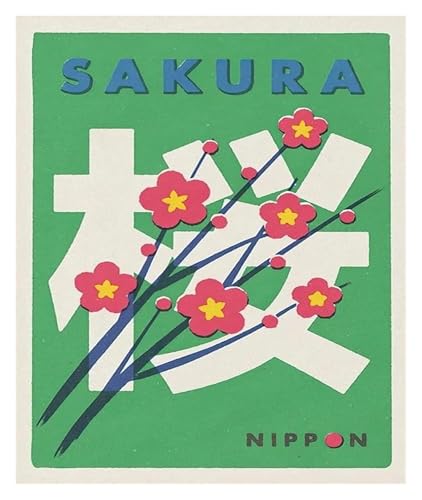 Wandkunst Leinwanddrucke Japanische Kunst Ramen Sake Sumo Bonsai Matchbox Label Poster Leinwand Malerei Abstrakte Wand Bild Für Wohnzimmer Dekoration(I,30x40cm) von PTHEN