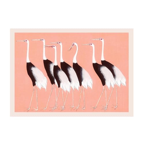Wandkunst-Leinwanddrucke Kran Vogel Poster Leinwand Malerei Druck Vintage Wand Kunst Bild Für Wohnzimmer Wohnkultur(EIN,30x45cm) von PTHEN