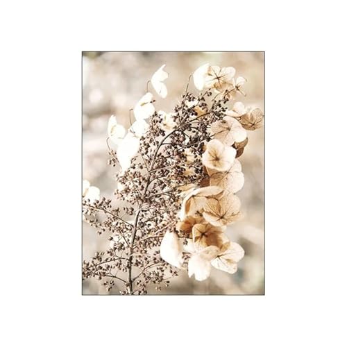 Wandkunst Leinwanddrucke Modernes Bild Für Zimmer Nordic Herbst Sonnenschein Reed Baumwolle Baum Landschaft Poster Leinwand Malerei Und Drucke Wand Kunst Wohnkultur(B,50x70cm) von PTHEN