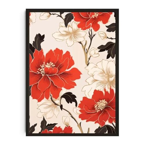 Wandkunst Leinwanddrucke Pflanzentopf Aquarell Poster Familie Garten Zimmerpflanze Botanische Leinwand Druck Wand Kunst Bild Für Wohnzimmer Wohnkultur(D,50x70cm) von PTHEN