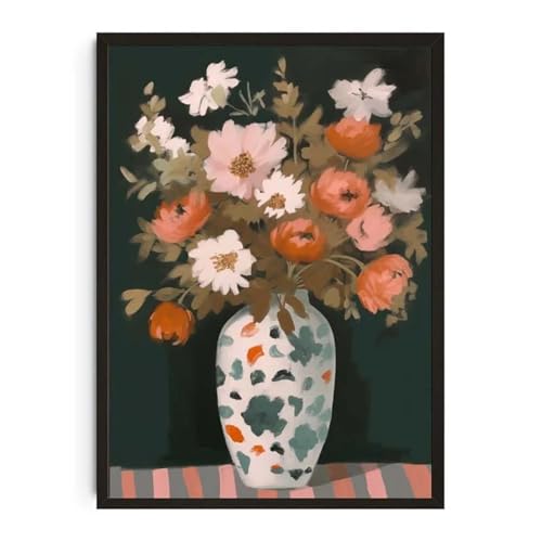 Wandkunst Leinwanddrucke Pflanzentopf Aquarell Poster Familie Garten Zimmerpflanze Botanische Leinwand Druck Wand Kunst Bild Für Wohnzimmer Wohnkultur(F,40x60cm) von PTHEN