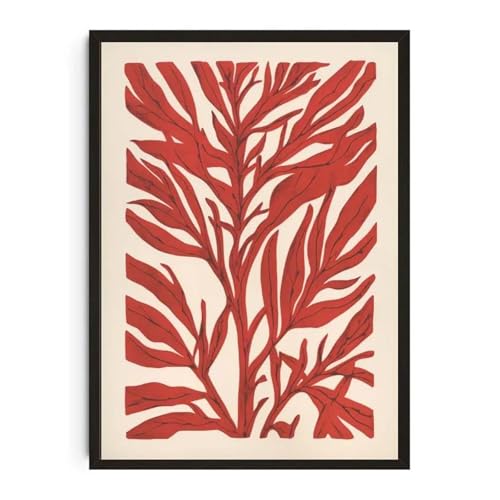 Wandkunst Leinwanddrucke Pflanzentopf Aquarell Poster Familie Garten Zimmerpflanze Botanische Leinwand Druck Wand Kunst Bild Für Wohnzimmer Wohnkultur(M,30x40cm) von PTHEN