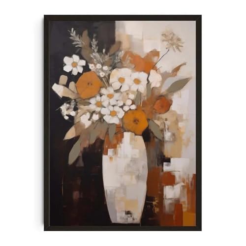 Wandkunst Leinwanddrucke Pflanzentopf Aquarell Poster Familie Garten Zimmerpflanze Botanische Leinwand Druck Wand Kunst Bild Für Wohnzimmer Wohnkultur(O,40x60cm) von PTHEN