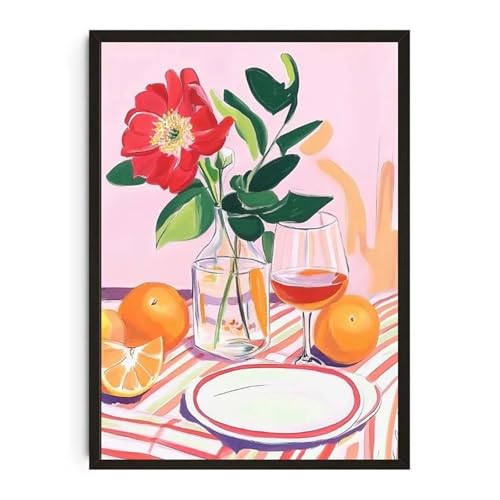 Wandkunst Leinwanddrucke Pflanzentopf Aquarell Poster Familie Garten Zimmerpflanze Botanische Leinwand Druck Wand Kunst Bild Für Wohnzimmer Wohnkultur(Q,40x60cm) von PTHEN