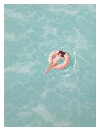 Wandkunst Leinwanddrucke Sommer Mädchen Schwimmen Pool Party Strand Meer Ozean Boot Poster Und Drucke Nordic Leinwand Malerei Wand Kunst Bild Für Wohnzimmer Decor(D,30x40cm) von PTHEN
