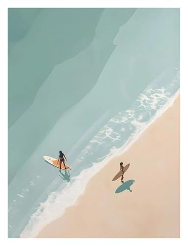 Wandkunst Leinwanddrucke Sommer Mädchen Schwimmen Pool Party Strand Meer Ozean Boot Poster Und Drucke Nordic Leinwand Malerei Wand Kunst Bild Für Wohnzimmer Decor(E,50x70cm) von PTHEN