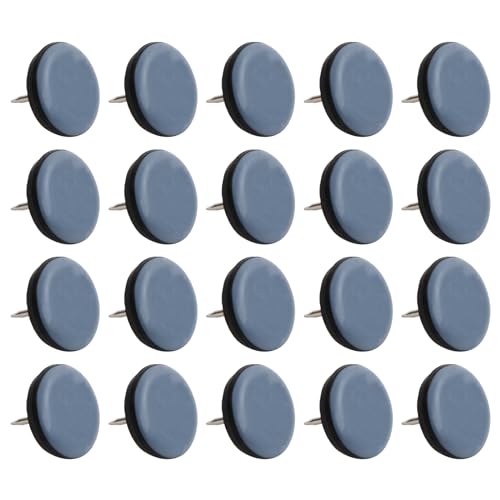 20 Stück Stuhlgleiter Nagel, Möbelgleiter Kunststoff für Teppich, Teppichgleiter für Schwere Möbel, Bodenschutz Gleiter mit Nagel, Nail in Furniture Glides, 25mm Möbelgleiter Rund für Parkett Fliesen 20 Stück Stuhlgleiter Nagel, Möbelgleiter Kunststoff für Teppich, Teppichgleiter für Schwere Möbel, Bodenschutz Gleiter mit Nagel, Nail in Furniture Glides, 25mm Möbelgleiter Rund für Parkett Fliesen von PTJJXA