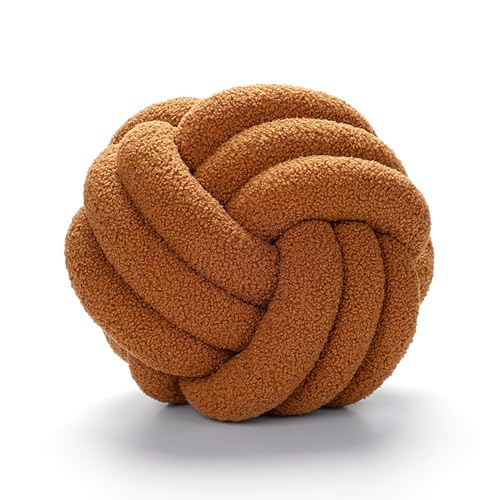 Knotenkissen PlüSch Kisse Knot Kissen Kopf Kissen Deko Kissen Geknotetes Kissen Zierkissen Knoten Knot Kopfkissen Knoten Ball,A1,22cm von PTKG