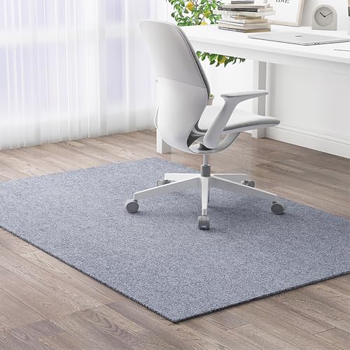 PTKG BüRostuhl Teppich, rutschfest Teppich BüRostuhl Geeignet, Groß Kurzflor Bodenschutzmatte Teppich, Waschbar Teppich Schlafzimmer, Stuhl Unterlage Schreibtisch,Grau,100cm×120cm PTKG BüRostuhl Teppich, rutschfest Teppich BüRostuhl Geeignet, Groß Kurzflor Bodenschutzmatte Teppich, Waschbar Teppich Schlafzimmer, Stuhl Unterlage Schreibtisch,Grau,100cm×120cm von PTKG