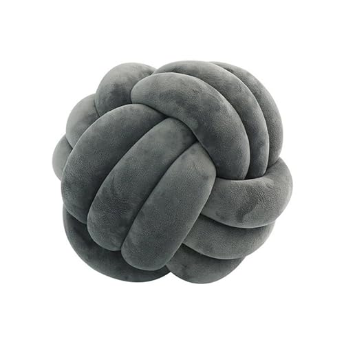 PTKG Knoten Kissen, Couch Kissen, Sofa Kissen, Knoten Ball Kissen, dekorative Kissen, Knoten Kissen für Sofa, Runde Knoten Kissen, dekorative Knoten Kissen, Knoten Kissen Ball,D,28CM von PTKG