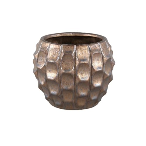 PTMD Blumentopf Didar - 17x17x14 cm - Keramik - Bronze von PTMD collection