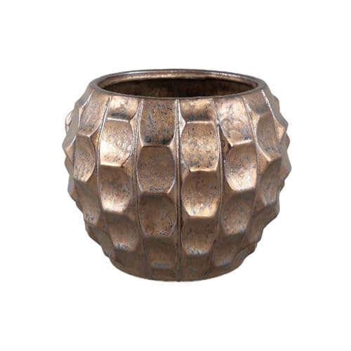 PTMD Blumentopf Didar - 20x20x16 cm - Keramik - Bronze von PTMD collection