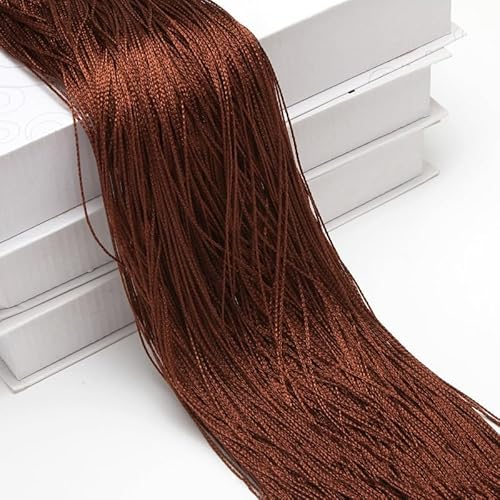 2 Stücke Fadengardine Fadenvorhang -100 x 200 cm Türvorhang Fäden als Raumteiler Fliegenschutz oder Dekoration kürzbar waschbar Dekovorhang Fadengardine für Party Hochzeit Raumdekoration-Kaffee von PTNKUIIY