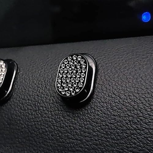 Bling Kristall Kopfstützen Auto Haken,4 Stück Auto Sitz Kopfstütze Kleiderbügel Tragbare Organizer Halter Haken Glitzer Strass Multifunktionale Kopfstützenhalterung zum Aufhängen für SUV LKW Fahrzeug von PTNKUIIY