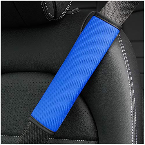 PTNKUIIY 2 Stücke Auto Schulterpolster,PU Leder Autositz Gurtpolster Sicherheitsgurt Schulterpolster Gurtschoner Schulterkissen Polsterung für Sitzgurt im Auto für mehr Komfort auf der Reise,Blau PTNKUIIY 2 Stücke Auto Schulterpolster,PU Leder Autositz Gurtpolster Sicherheitsgurt Schulterpolster Gurtschoner Schulterkissen Polsterung für Sitzgurt im Auto für mehr Komfort auf der Reise,Blau von PTNKUIIY