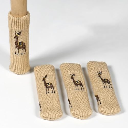 PTNKUIIY 24 Stück Stuhlsocken, rutschfeste gestrickte Möbelbeinsocken Stuhlbeinsocke Möbel Socken Antirutsch Pads Stuhlbeinschoner Bodenschoner für Möbel Stuhlbein Tisch 7-18cm Rentier PTNKUIIY 24 Stück Stuhlsocken, rutschfeste gestrickte Möbelbeinsocken Stuhlbeinsocke Möbel Socken Antirutsch Pads Stuhlbeinschoner Bodenschoner für Möbel Stuhlbein Tisch 7-18cm Rentier von PTNKUIIY