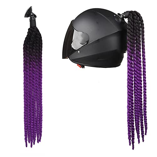 PTNKUIIY Motorrad Helm Zöpfe Haar Zubehör für Fahrrad Motorrad Roller Helm mit Saugnapf Haarschmuck für Frauen und Mädchen von PTNKUIIY