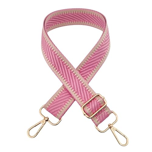 PTNKUIIY Taschengurt 72-130CM Verstellbarer Schultergurt für Taschen 3.8cm Breit Schulterriemen Taschengurte zum Wechseln Boho-Stil Ersatz Tragegurt Crossbody Ersatz Handtasche Gurte -Pink von PTNKUIIY