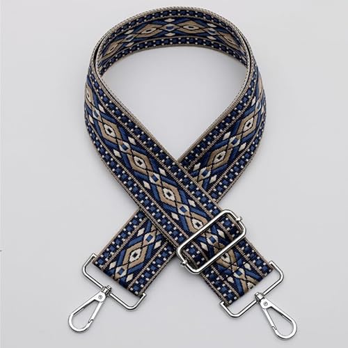 Taschengurt Schulterriemen für Taschen 75-130cm mit Karabiner Mehrfarbiger Bunte Verstellbarer Taschengurt Ersatz Gurt für Handtaschen DIY Zubehör für Tasche Taschenriemen DIY Taschenband,Blau Taschengurt Schulterriemen für Taschen 75-130cm mit Karabiner Mehrfarbiger Bunte Verstellbarer Taschengurt Ersatz Gurt für Handtaschen DIY Zubehör für Tasche Taschenriemen DIY Taschenband,Blau von PTNKUIIY