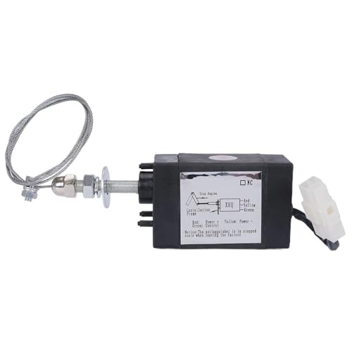 12V 24V Normal Close NC NO Normal Open Diesel Engine Stop Solenoid Value Flame Out Device Off Valve Generator Accessories(Gold,24V) von PTQDBTGCT