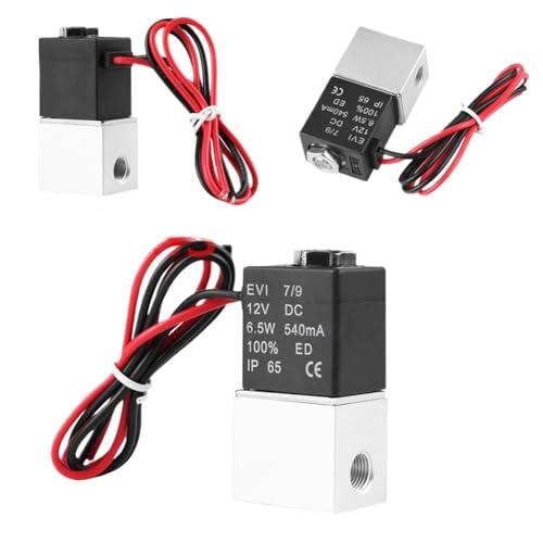 DC 12V 24V 110V 220V Solenoid Valve 1/4" 1/8" 2 Way Normally Closed Direct-acting Pneumatic Valves For Water Air Gas Hot(1/8",110V) von PTQDBTGCT