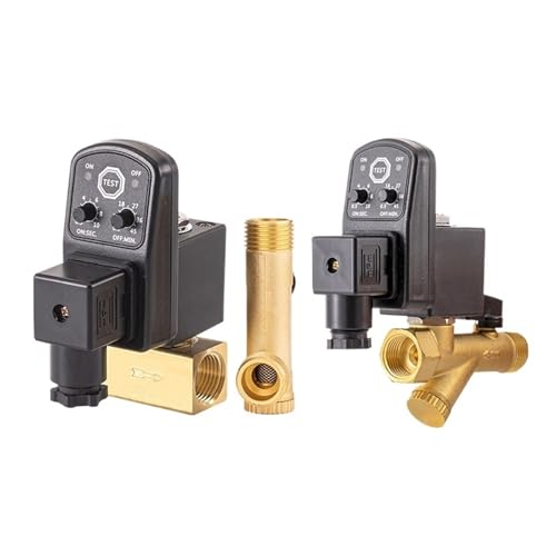 Electronic Drain Valve Air Compressor 1/2" DN15 Normally Closed Electric Timing Solenoid Valve Automatic Water Switch AC220V(A TYPE_220VAC_NORMALLY CLOSED) von PTQDBTGCT