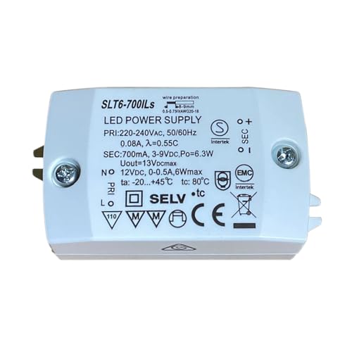 Electronics Constant Currnet & Constant Voltage LED Power Supply 6W 3-9V/0,7A CV+CC 12Vdc 0.5A SLT6-700ILS Electronics Constant Currnet & Constant Voltage LED Power Supply 6W 3-9V/0,7A CV+CC 12Vdc 0.5A SLT6-700ILS von PTQDBTGCT