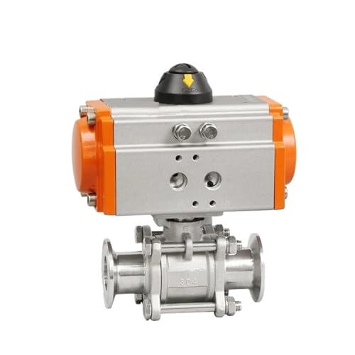 Quick Install Pneumatic Ball Valve Switch 304 Stainless Steel Clamp Type Quick-Connect Chuck Direct Double Acting Q611F-16P(1-1/4") von PTQDBTGCT
