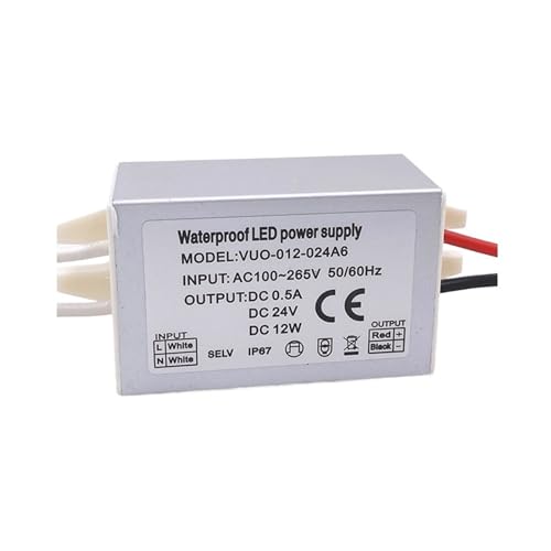 Slim Mini LED Regulator AC120V 240V to DC 12V 24V IP67 12W Outdoor Lighting Transformer Convertor Strip Light Power Supply(12V) von PTQDBTGCT