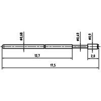Hartmann 1007-C-0.7N-AU-0.9C Präzisionsprüfstift - PTR von PTR