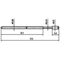 PTR Hartmann 1007-C-0.7N-AU-0.9C Präzisionsprüfstift von PTR Hartmann