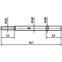 Ptr Hartmann h 1015 c Präzisionsprüfstifthülse von PCE